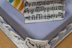 Cake made by a choir member